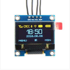 0.96寸黄蓝双色 白色 I2C IIC通信 显示器 OLED液晶屏模块DIY屏幕