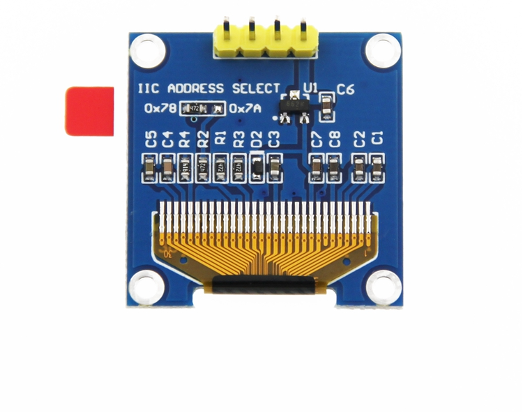 0.96寸黄蓝双色 白色 I2C IIC通信 显示器 OLED液晶屏模块DIY屏幕