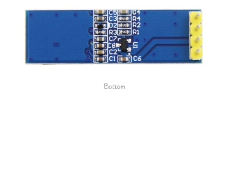 0.91寸OLED显示模块i2C接口128X32IIC SSD1306白光3.3V5V提供程序