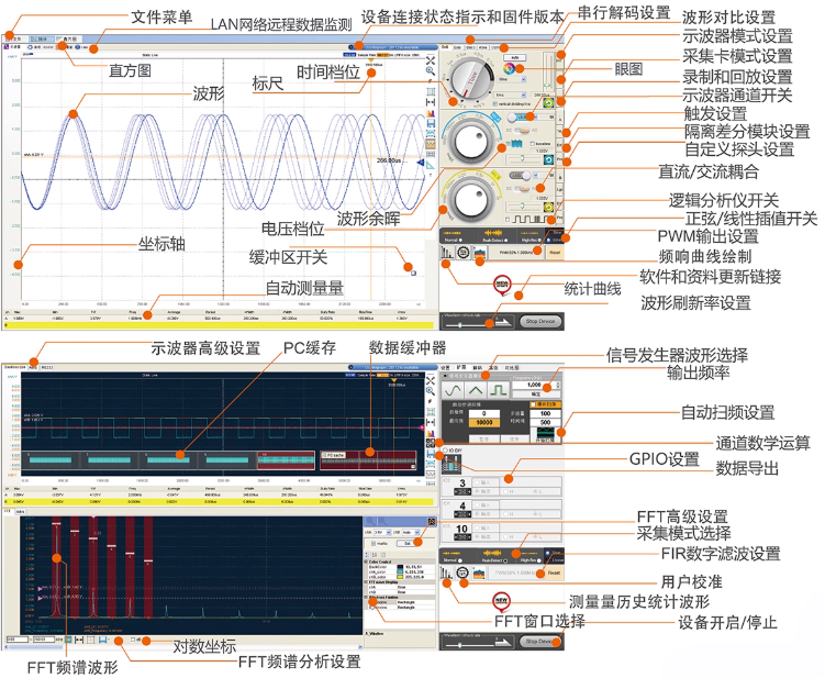 USB示波器35M 60M带宽OSCA02