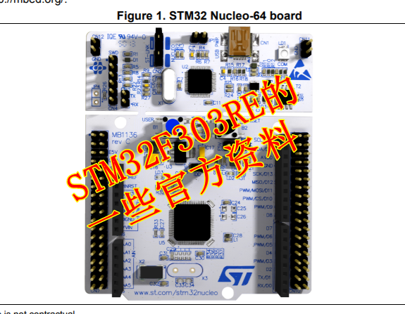 STM32F303RE的一些官方资料