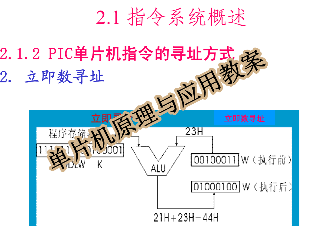 单片机原理与应用教案